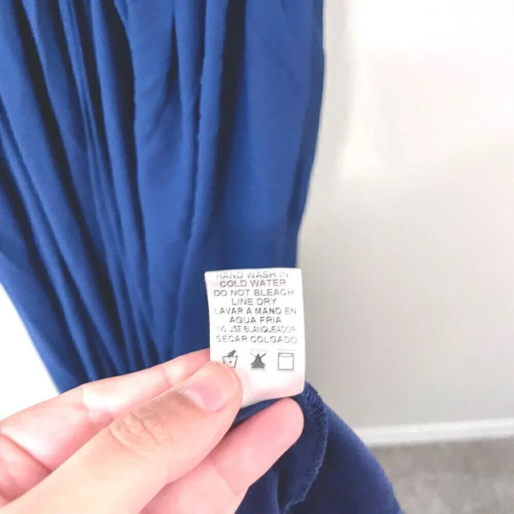 Baltic Born Kristina Cross Front Maxi Dress Navy Size S - Picture 7 of 9